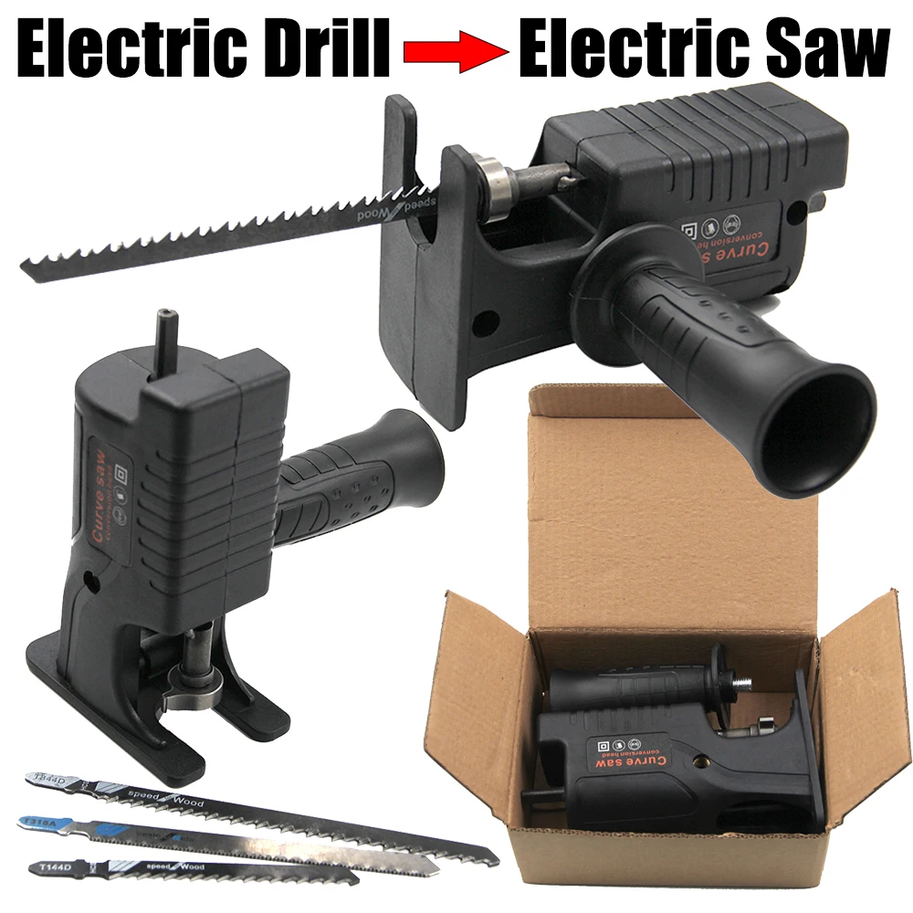 Reciprocating Saw Adapter Electric Drill To Electric Saw for Wood Metal Cutting Tool with Blade for Wood Metal Cutting multi purpose saw reciprocating saw