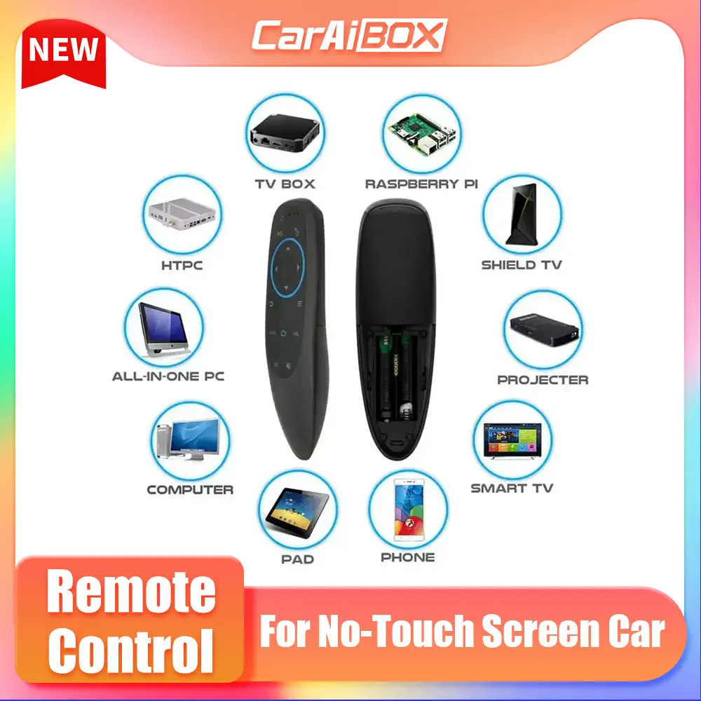 CarAiBOX Smart Remote Control Bluetooth 5.0 Air Mouse Wireless Gyro G10S No USB receiver for smart for no-touch screen Car