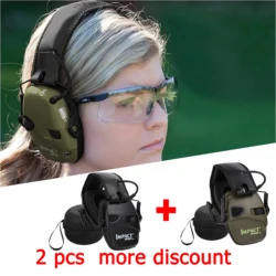 Military shooting earmuffs Sports electronic earmuffs Foldable tactical hunting impact hearing protection headset