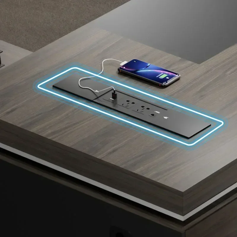 Scrivania minimalista Scrivanie per computer angolari elevabili Mobili per la casa multifunzione Tavolo da scrittura automatico per camera da letto per ufficio professionale - immagine 5