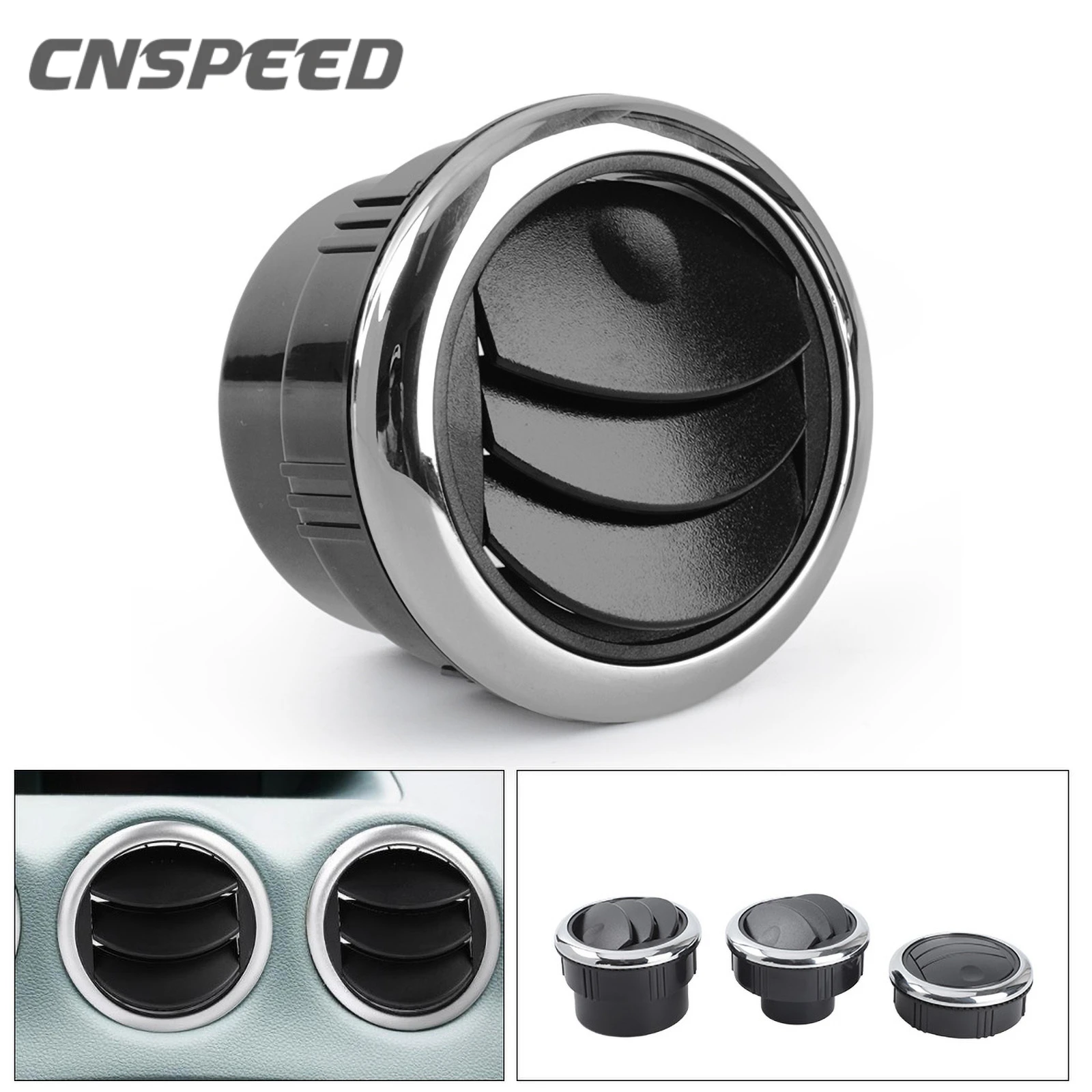 Cnspeed 80mm Universal Car Vent Dashboard Air Conditioning Vent