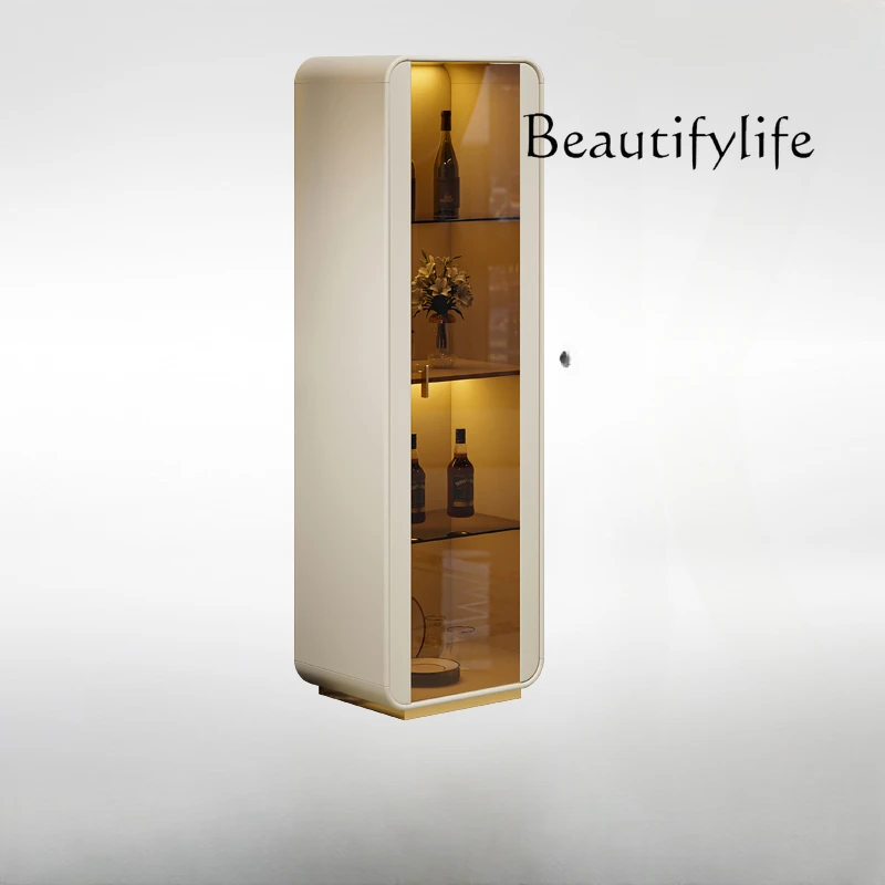 

Light Luxury Glass Wine Cabinet Storage Room Guest Dining Room Cabinet Post-Modern Fashion High-End Italian Bookshelf