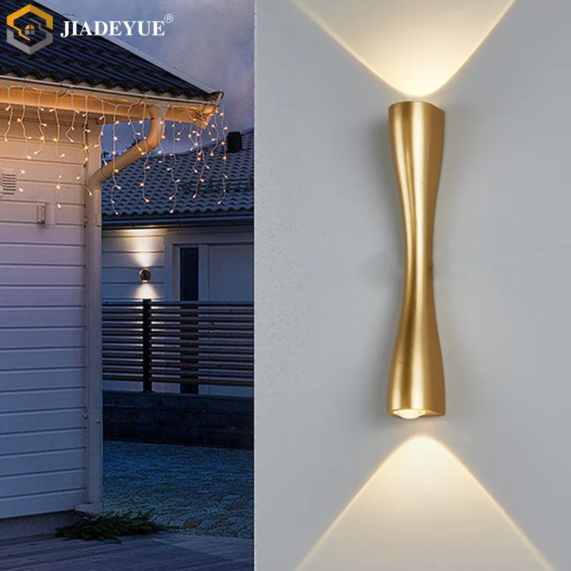 

Modern minimalist indoor and outdoor IP65 LED long horn wall light aisle corridor bedside garden outdoor light