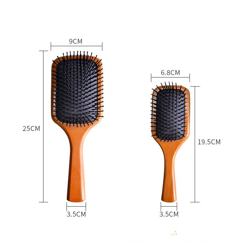 Massage Comb Gasbag AntiStatic Hair Air Cushion Wooden Hairbrush