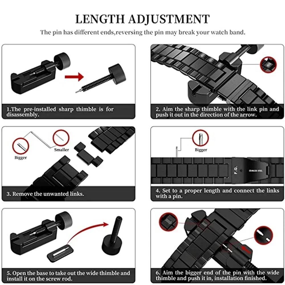 Premium Stainless Steel Watch Band – Elegant Metal Strap Replacement