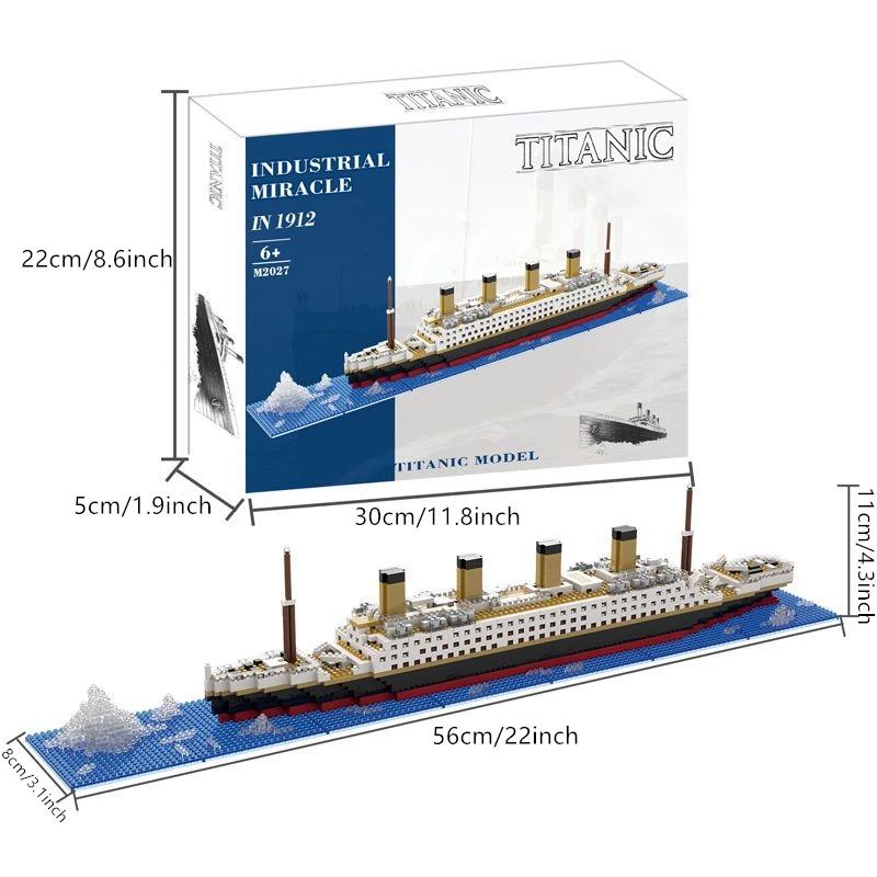 Underwater Lego Titanic Set Titanic Creative Luxury Iceberg Cruise