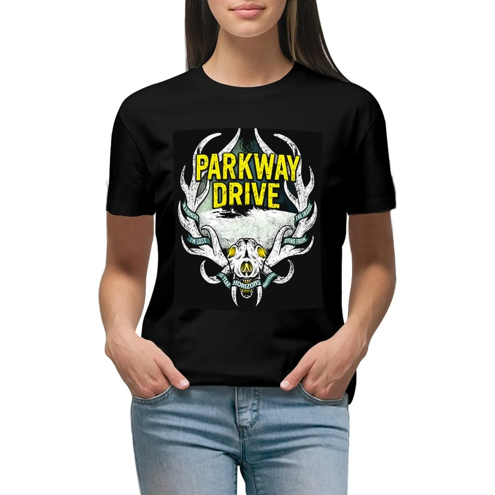 

parkway drive T-shirt plus size tops korean fashion t-shirts for Women graphic tees funny