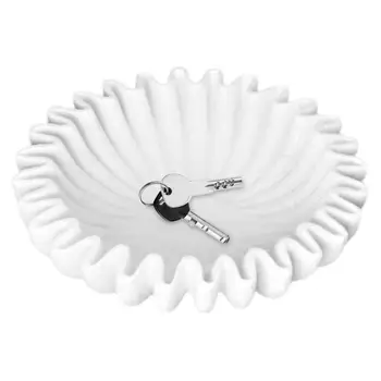 Decorative Ruffle Bowl Serving Bowl for Home and Kitchen Decor Ruffle Bowl for Serving and Home Decor Resin Decoration 5