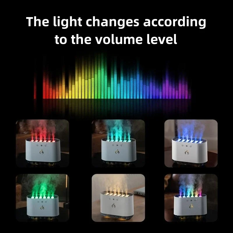 Plastic Music Humidifier with LED Light for Home Office