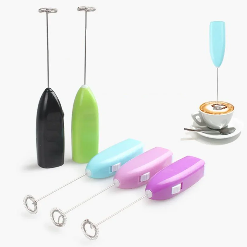Milk Frother Handheld Milk Frother Wand Electric Coffee Frother and Foam Maker Egg Beater Stainless Steel Whisk for Cappuccino Or Latte milk frother egg beater electric whisk handheld electric whisk