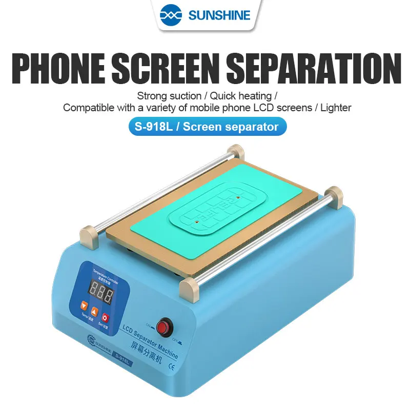 Screen Separator SUNSHINE S-918L LCD For Mobile Phone Below 8 Inches Super Suction Screen Repair