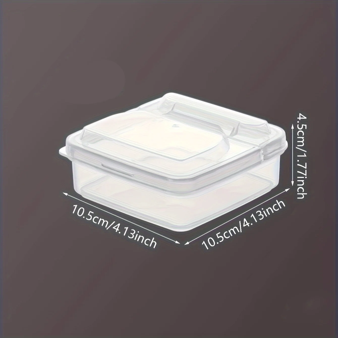 2pcs Butter Cheese Storage Box Transparent Cheese Box Refrigerator Kitchen Fruit Vegetable Fresh-keeping Organizer Storage Box