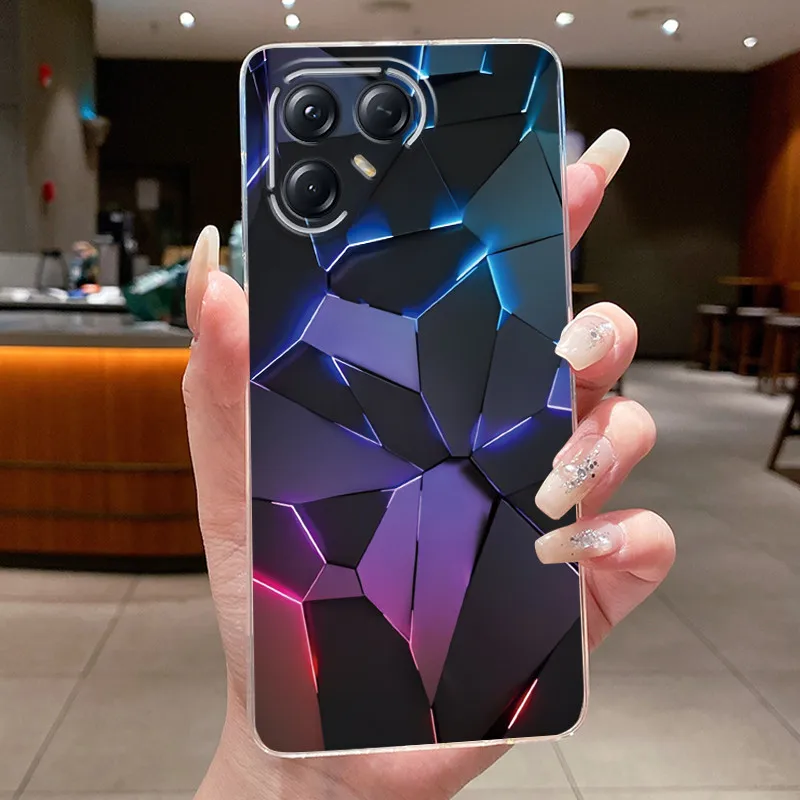 Aesthetic Luxury Soft Silicone Transparent TPU Phone Case Back Cover