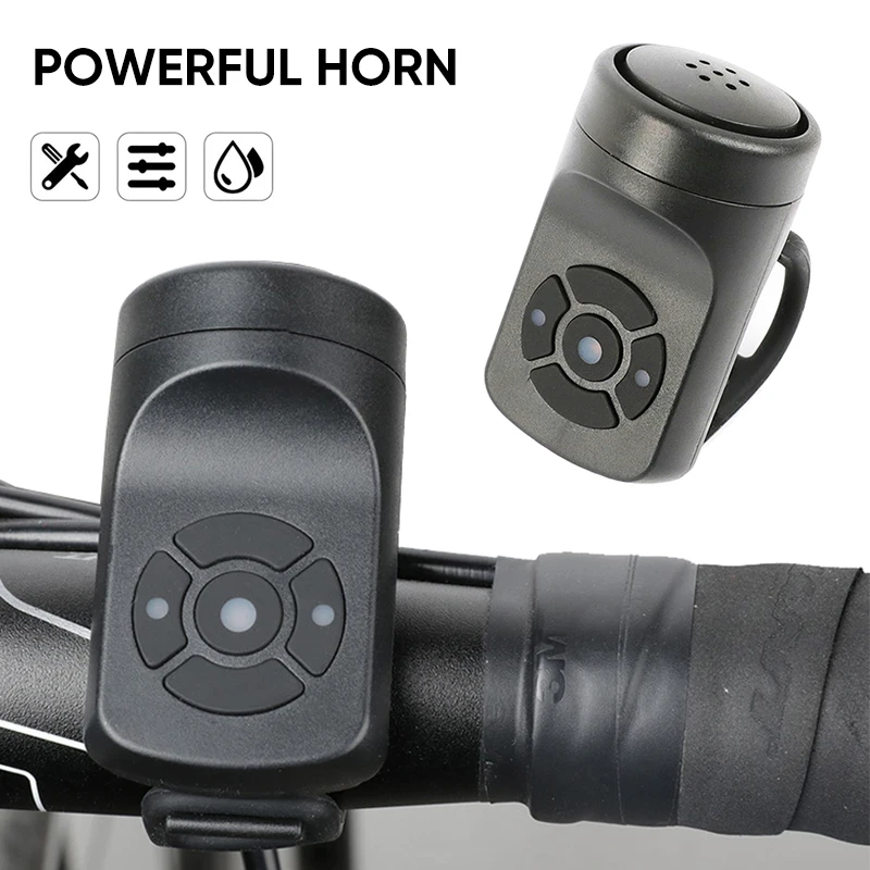 BikeHornElectricBicycleBellPowerfulRechargeableBicycleBellRing
