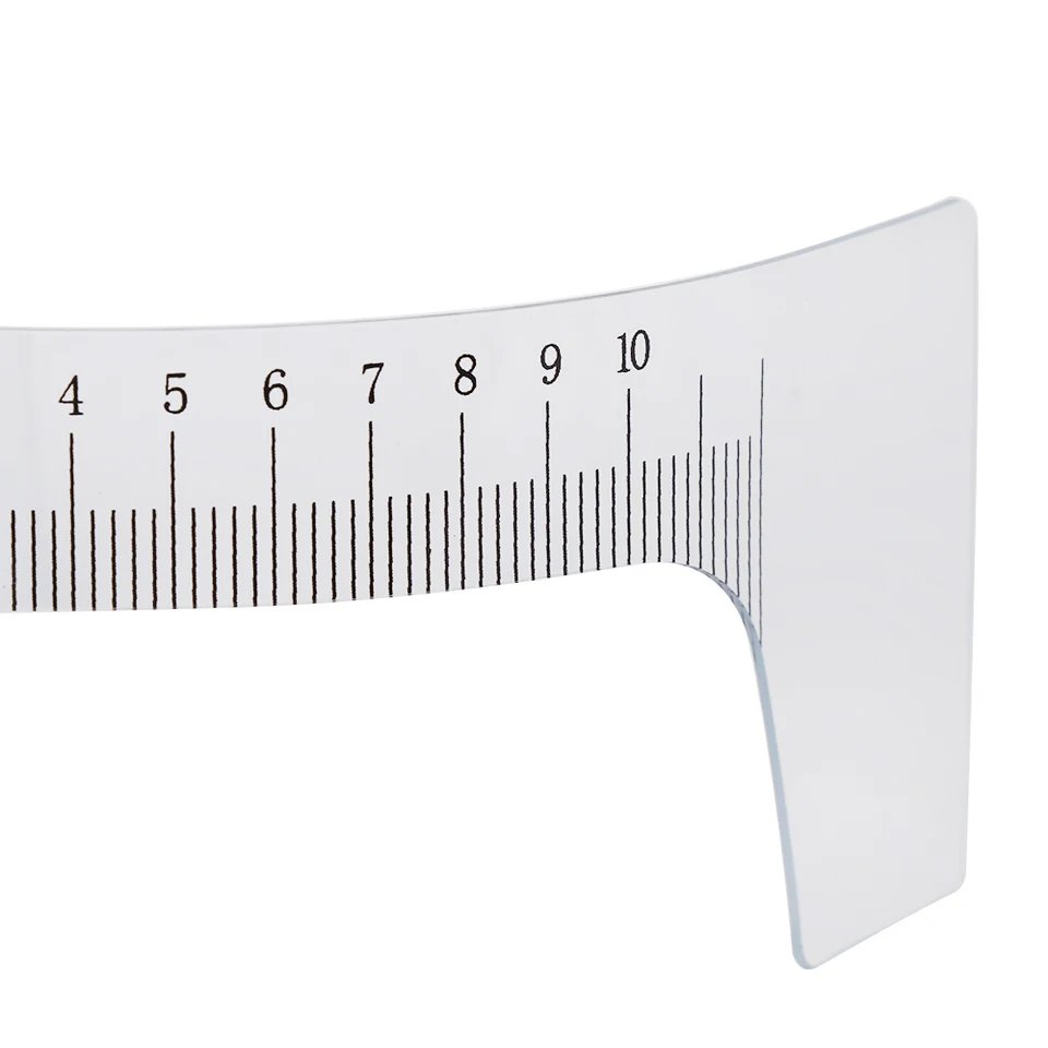 10 Pack Reusable Eyebrow Ruler Measure Tool