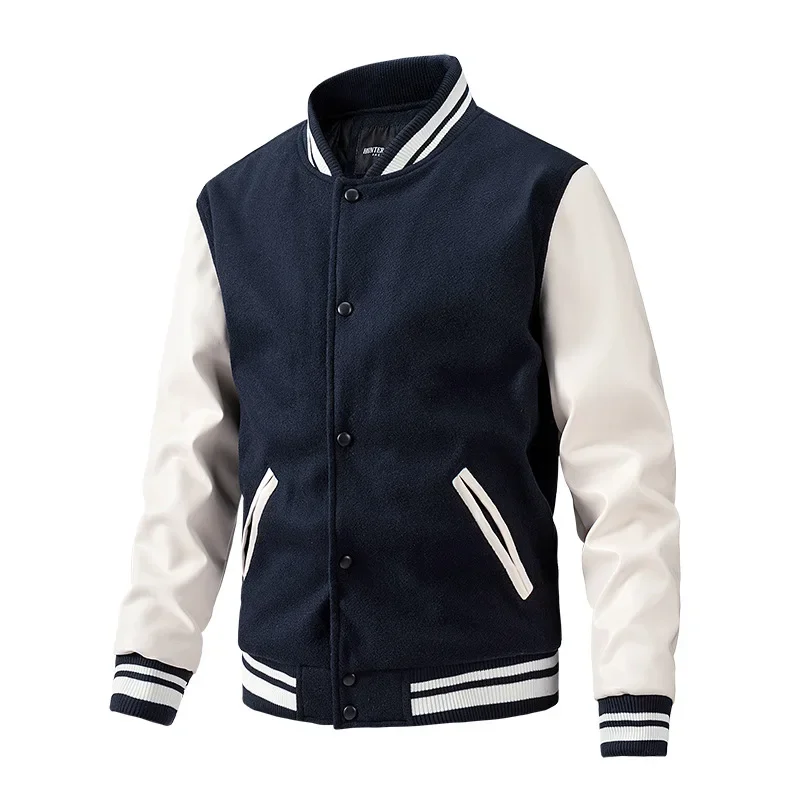 Baseball Jackets Men 2024 Autumn Winter Warm Thicken Men Jackets Windbreaker Coat US Baseball Uniform Casual Jacket Men Clothing 2