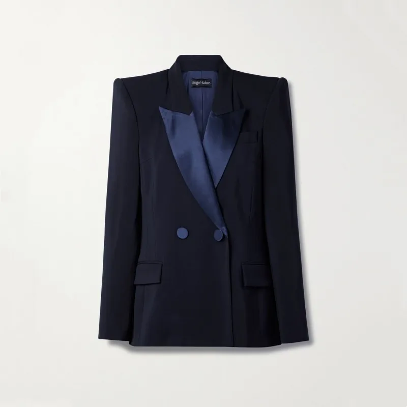 Double Breasted Set Woman Two Pieces Casual Elegant Suits for Women 2 Pieces Lapel Chic Dress Up Suit Blazer Women's Clothing