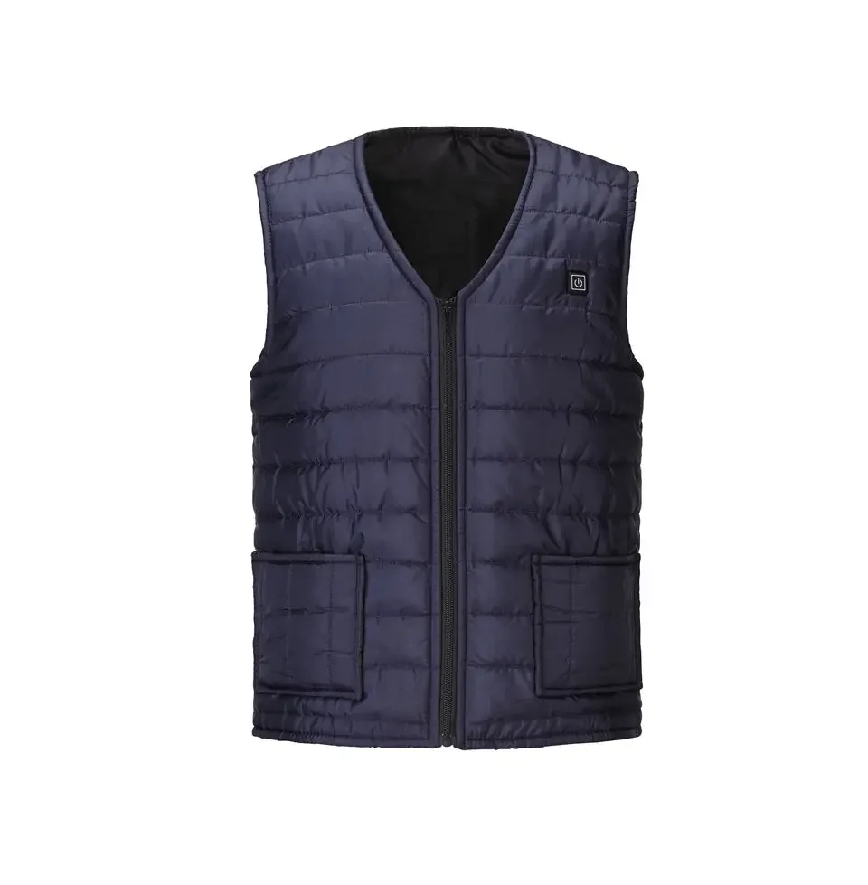 

New Men 8 Areas Winter Super Warm Heated Vests Jackets USB Men Electrical Heated Sleevless Jackets Outdoor Vests