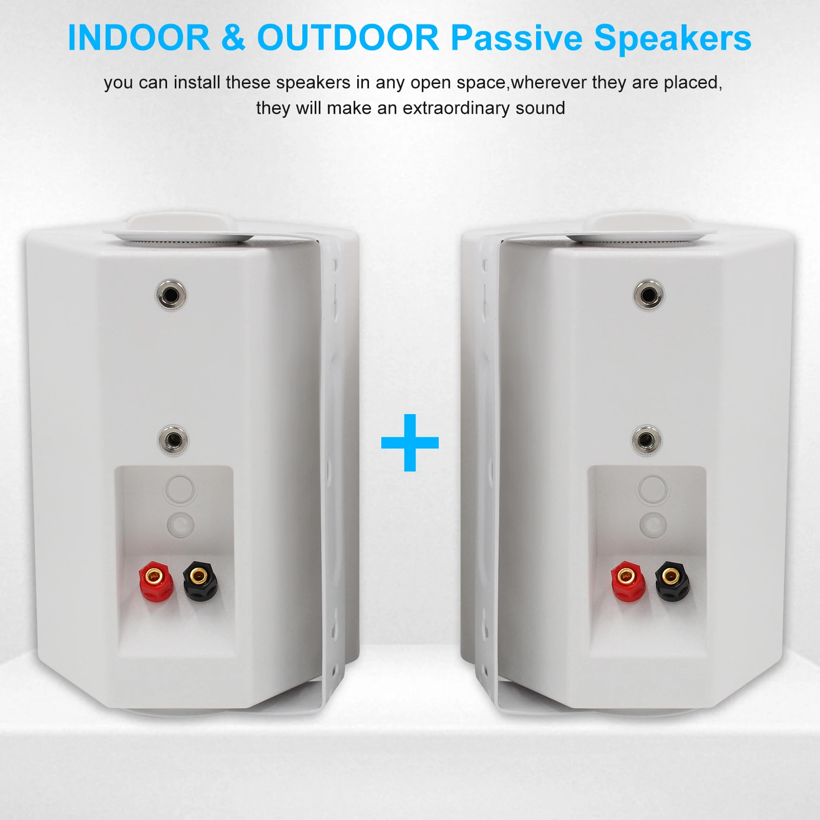 4pcs Waterproof Outdoor Speaker System 