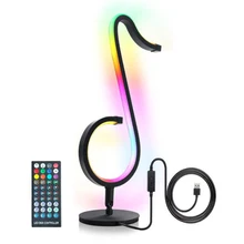

RGB APP Control 180 Rotating Musical Note Lamp Home Party Symphony Light+Remote Control Table Desktop Bedroom Decoration