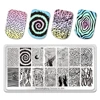 BeautyBigBang Geometry Nail Stamping Plates New Animals Bear Character Design Fairy Tales Nail Art Stamps Texture XL-004 4