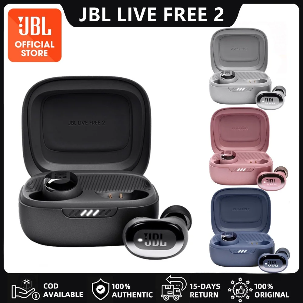 TWS-стереонаушники JBL Live Free 2 с поддержкой Bluetooth и сенсорным управлением