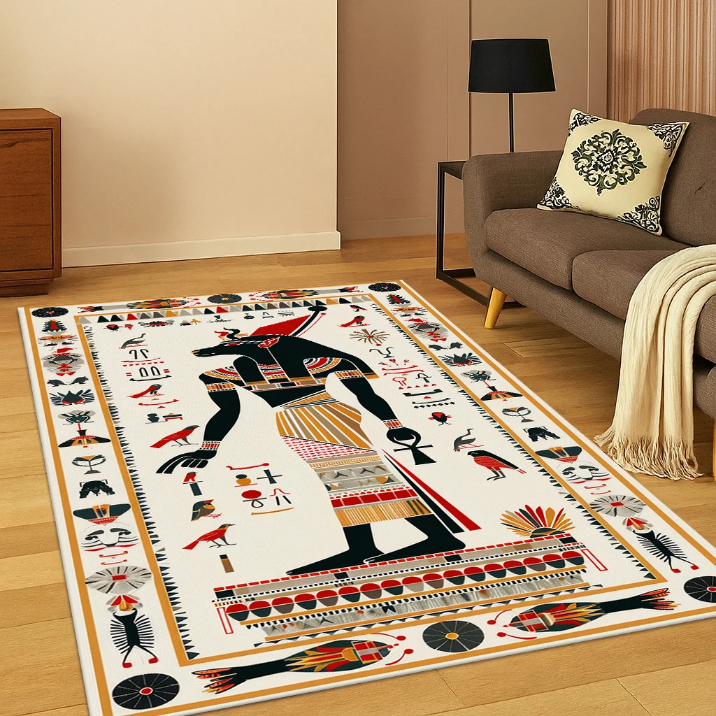 Ancient Egyptian Mythological Pharaoh Sign Carpet Rug for Home Bedroom ...