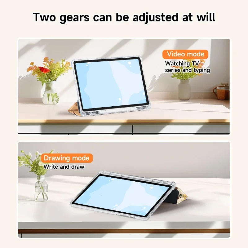 Vibrant Double-Sided Painting Protective Tablet Case