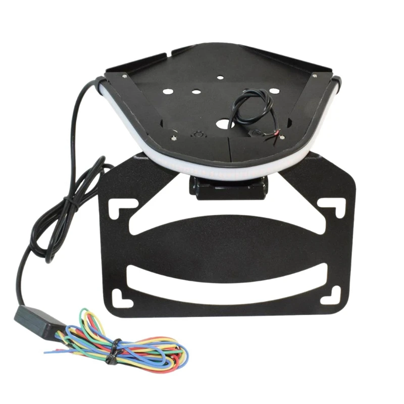 

Motorcycle LED Light Integrated Taillight Turn Signals Tidy Fender License Plate Bracket Kit for-BMW S1000RR