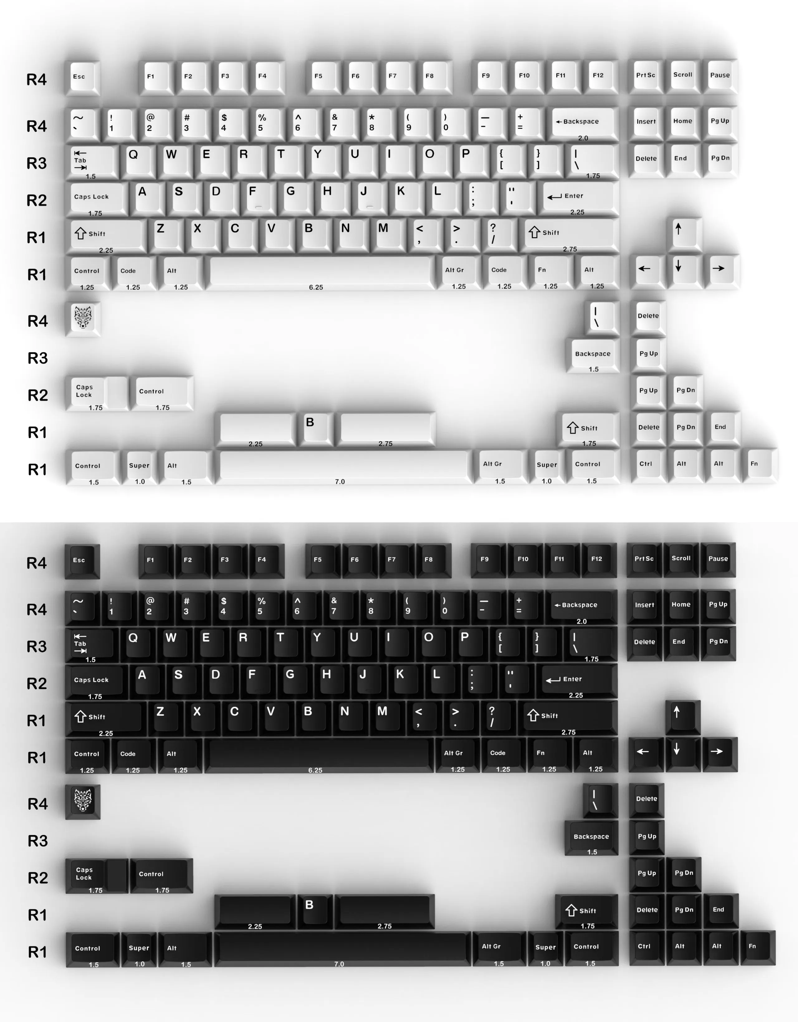 Aifei-gmk Wob Box Keycaps Pbt Double Shot Caps de Teclas Leves Keycap Perfil Cherry 2.25u 2.75u 7u Barra de Espaço Duplo b Conjunto