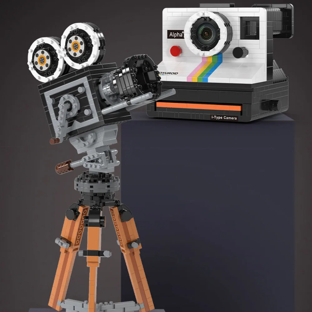 MOC 공물 카메라 빌딩 블록 브릭, Moc VCR 모델 세트, 어린이 장난감, 소년 소녀 생일 또는 크리스마스 선물, 성인용