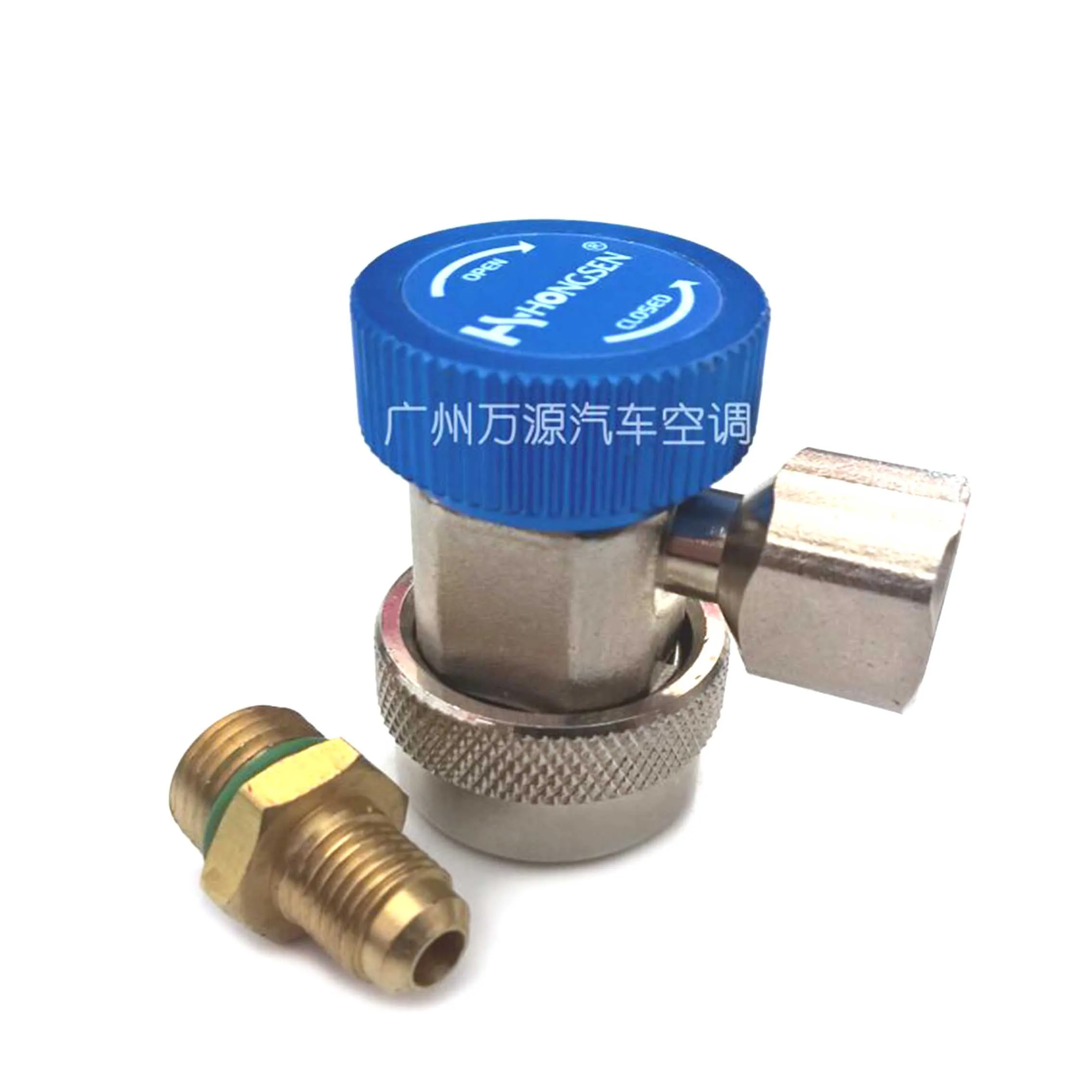 R134a 1/4 SAE H/L Auto Car Quick Coupler Connector Adapters For A/C Refrigerant Adjustable Manifold Gauge Set