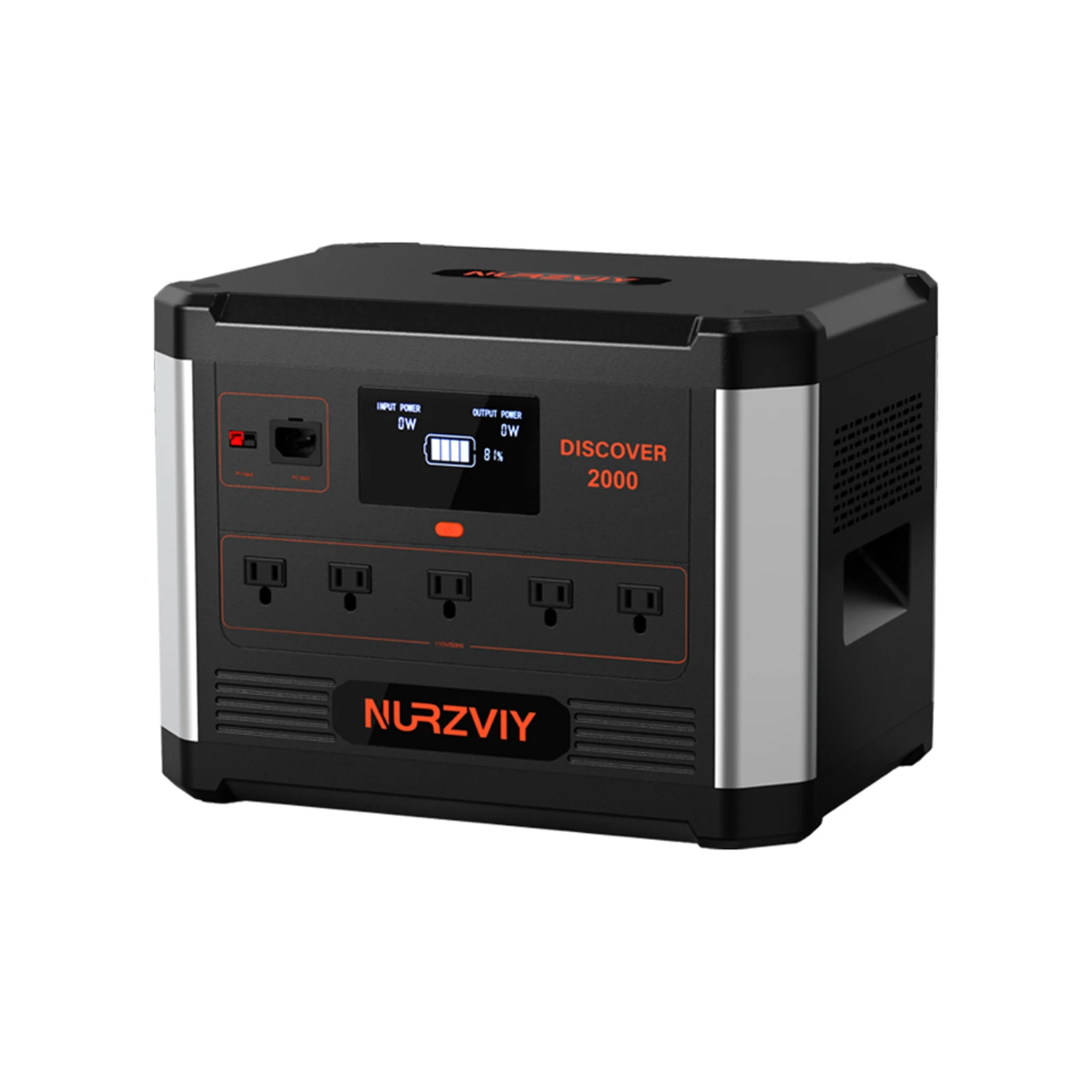 

NURZVIY Portable Power Station Discover 2000 1843Wh, Fast Charging, Emergency Backup Battery, UPS for Home Outage