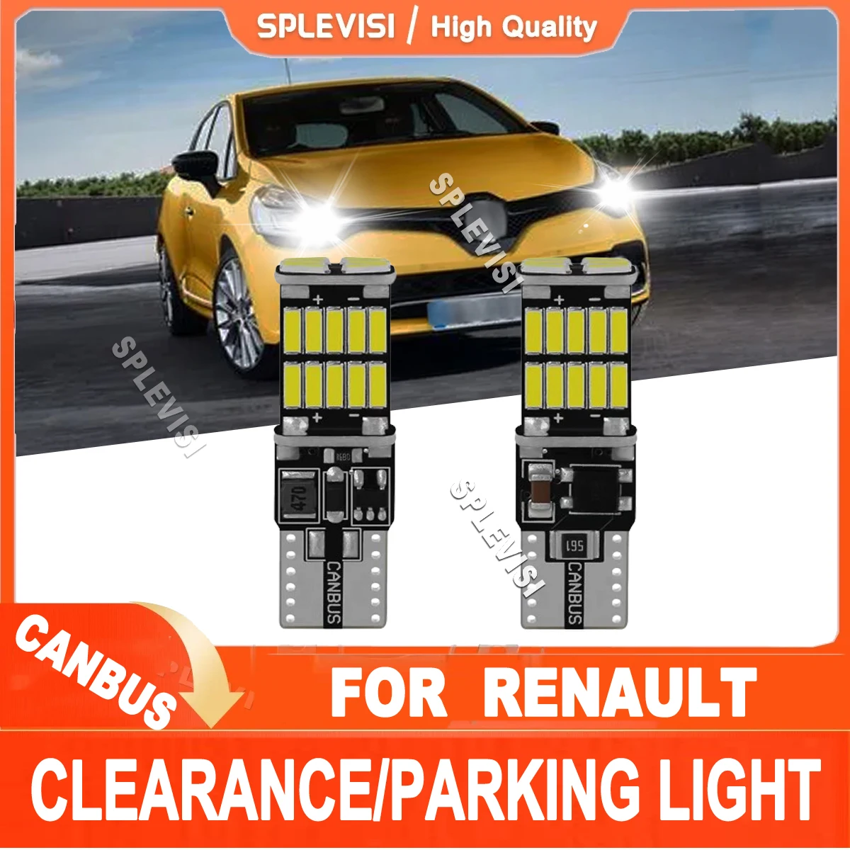 

Pair 6000K LED Clearance Lamp Light Bulb W5W T10 Replace Fit For Renault Logan Laguna Modus Fluence Scenic Clio Megane