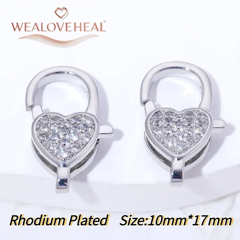 Modischer Zirkon-Blumen-Verschluss, 18K Vergoldeter Messing-Metallverschluss für DIY Handgemachte Schmuckherstellung Zubehör – Detail 31