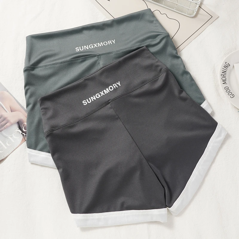 Summer Casual Women Home Shorts Sports Yoga Seamless Loungewear Pants High Waist Thin Short Pant Anti Chafing Safety Undershort_ecoleips.com