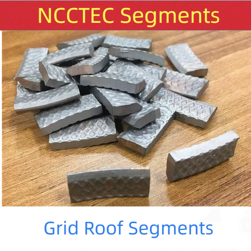 [grid-roof-segments]-sharp-fast-gridding-type-taper-roof-teeth-tooth-tip-heads-for-reinforced-concrete-diamond-core-drill-bits