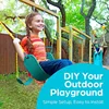 Swing Sets For Backyard-Set Includes 18Inch Trapeze Swing Bar & 48Inch Heavy Duty Chain With Locking Carabiners (Green) 3