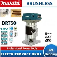 Makita DRT50 Cordless Rechargeable Trimming Machine Brushless Slotting Tool Milling Woodwork Engraving Machine Power Tool
