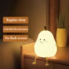 Kawai Pear Night Light With Legs Touch Sensor Portable Led Silicone Lamp Nursery Decor For Toddler Baby Christmas New Year Gift 4