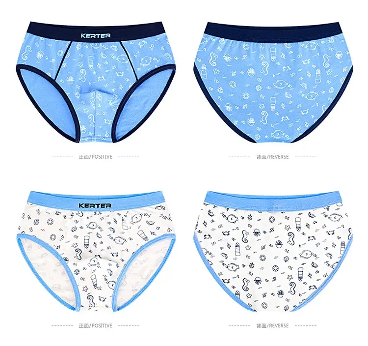 4pcs 100% Cotton Boys Underwear Kids Quality Boxer Boy Shorts Bottoms Boys Clothes For 3 4 6 8 10 12 14 Years Old RKU183004 boys underwear