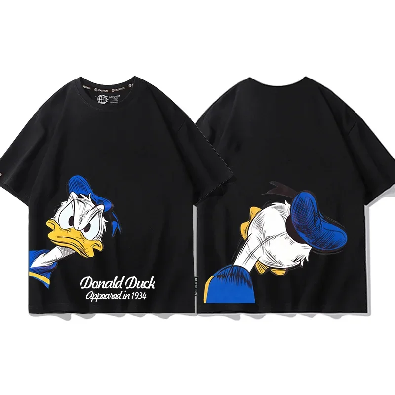 Disney Donald Duck cotton children's T-shirt outdoor casual parent-child tops street fashion children's T-shirt