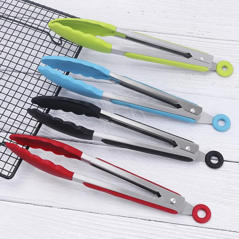 Stainless Steel Tongs Kitchen Silicone Stainless Steel Kitchen
