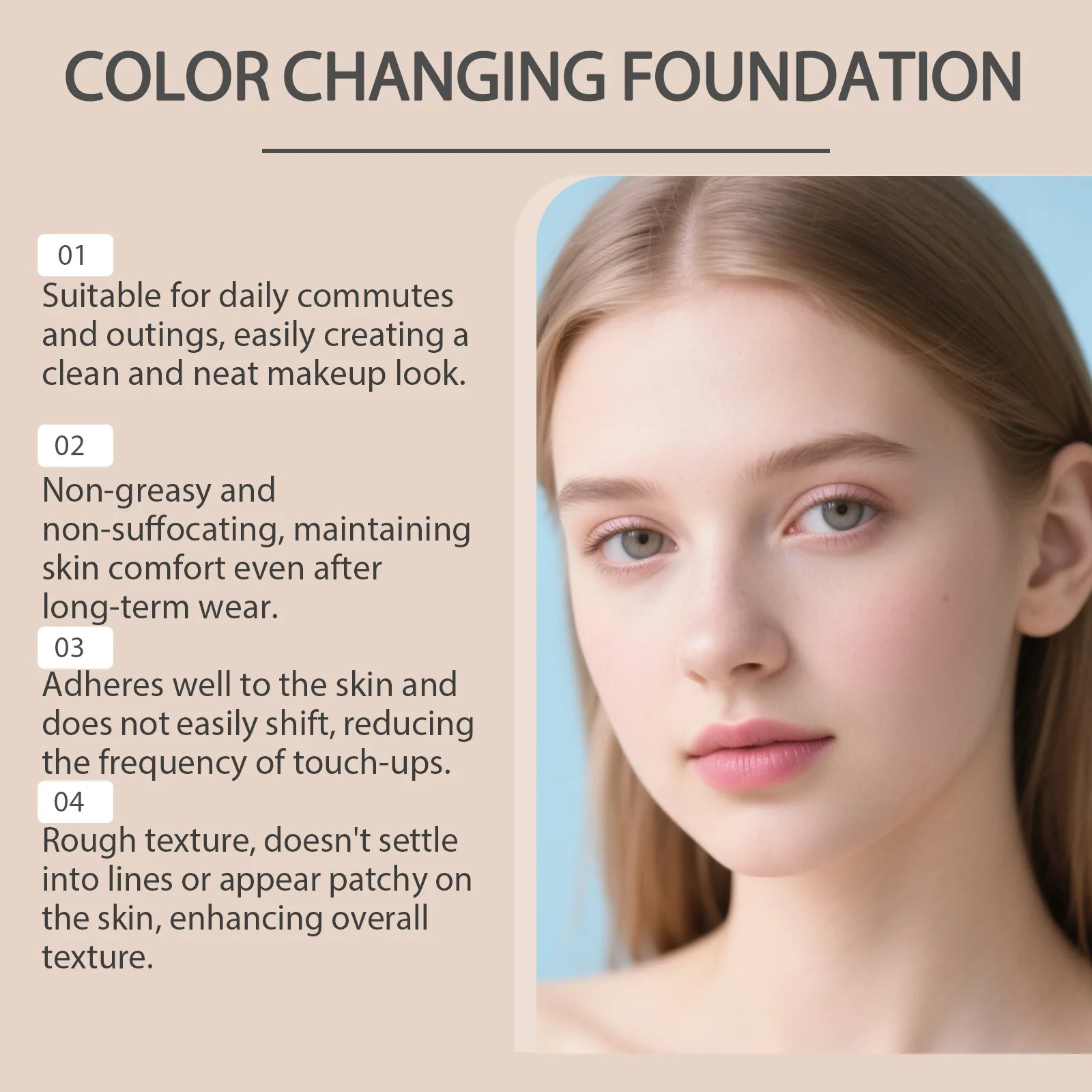Liquid Foundation Color Changing Spf 15 Natural Face Concealer_voghion.com