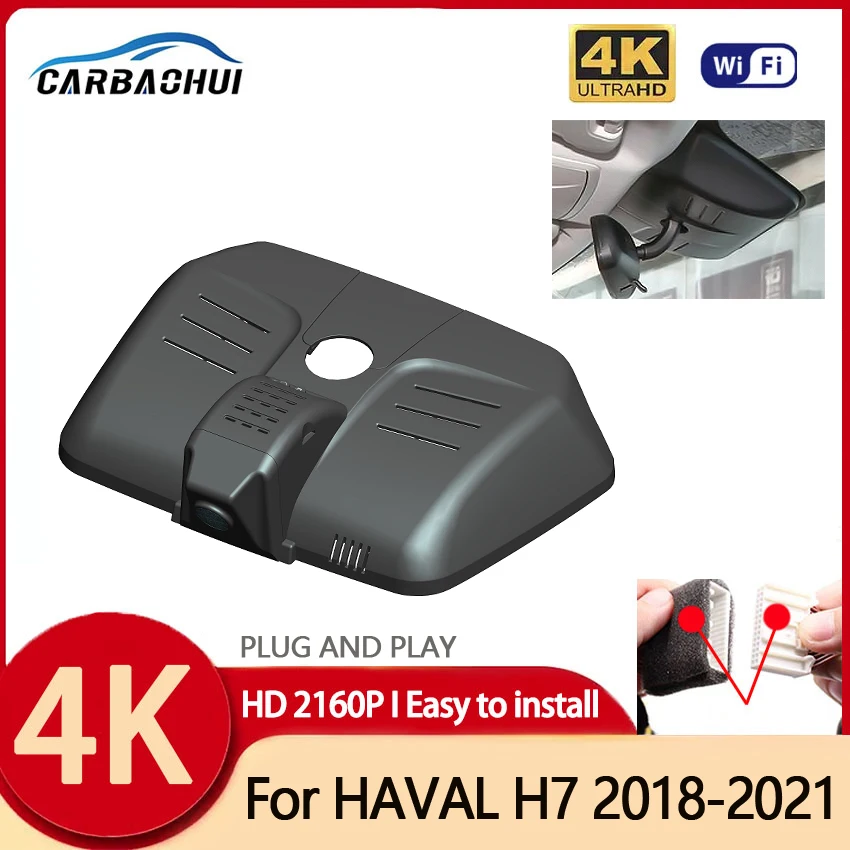 4K 2160P Car DVR Plug and Play Dash Cam HD Camera WIFI Video Recorder