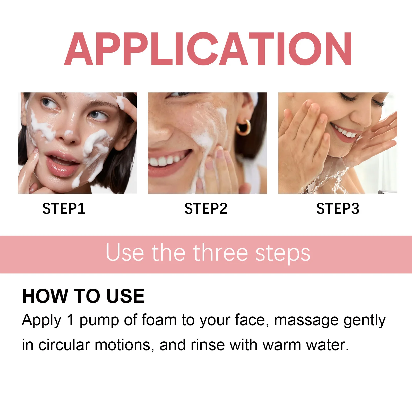 Hyaluronic Acid Cleansing Mousse A-cne Removal Blackheads Oil Control Deep Exfoliating Peeling Shrink Pores Facial Cleanser Foam 6