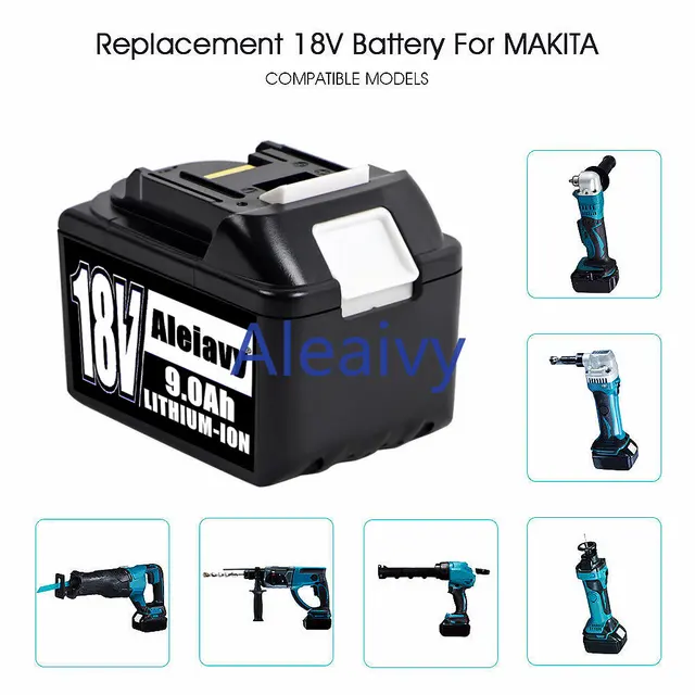 최고 품질의 MAKITA BL1860B 18V 9000mAh 충전식 리튬 이온 배터리