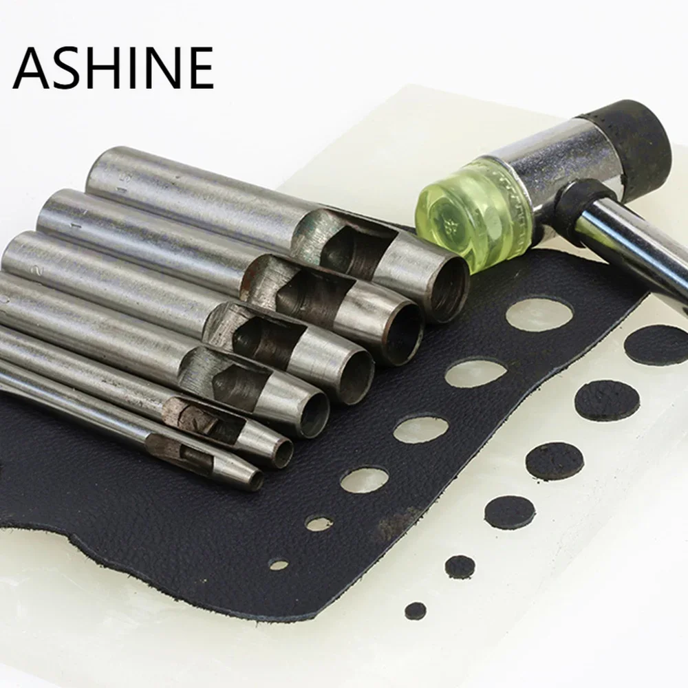 Leathercraft Hollow Punch Stitching Strap Belt Sharp Hole Puncher Punching Tool Craft DIY For Clothing Belt Canvas Paper Rubber