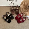 New 2025 Fashion Baby Girls Princess Band Shoes Shallow Velvet Infant Toddler Children Slip on Dance Shoes Soft Sole Flat Shoes 6