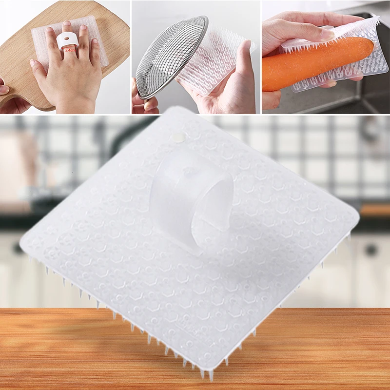 1PC Multifunctional Kitchen Cleaning Brush Bendable Fruit Vegetable Wash Brush Dishwashing Pot Pan Sink Gap Clean Brushes